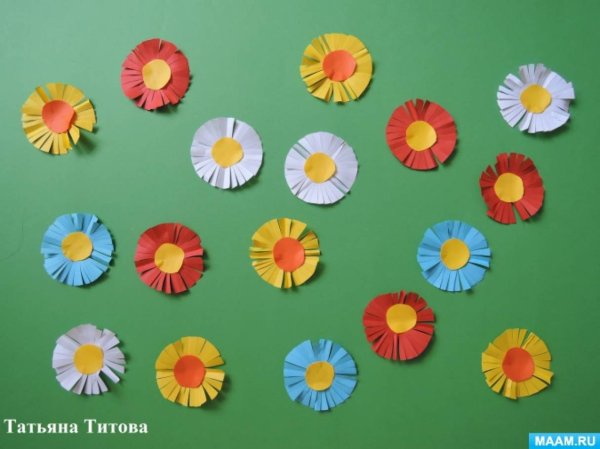 Аппликация Цветочная Поляна