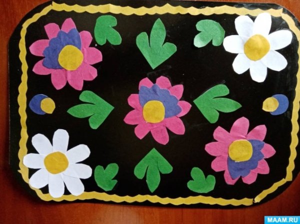 Аппликация поднос