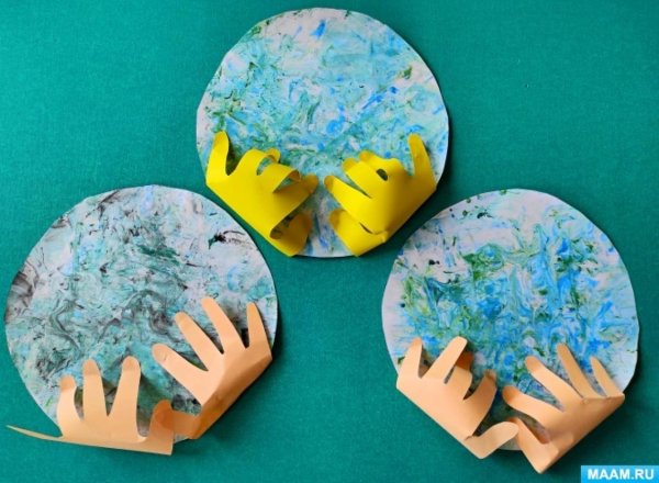 Планета земля объемная аппликация