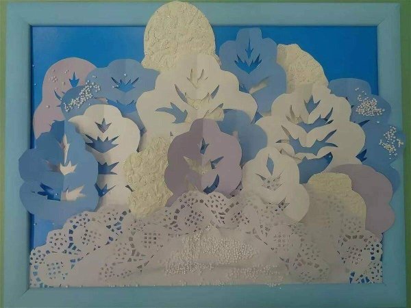 Зимняя аппликация