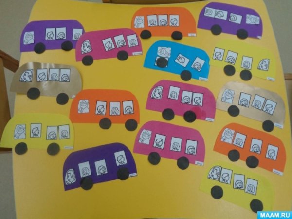 Аппликация автобус в старшей группе