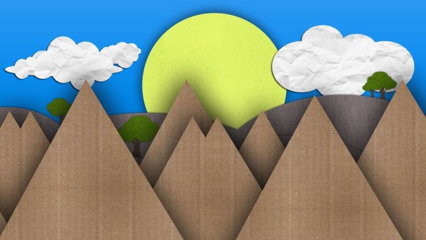 Аппликация пейзаж