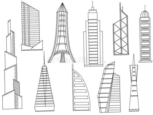 Эскиз небоскреба