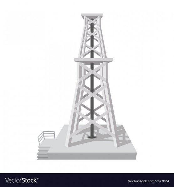 Буровая вышка из бумаги