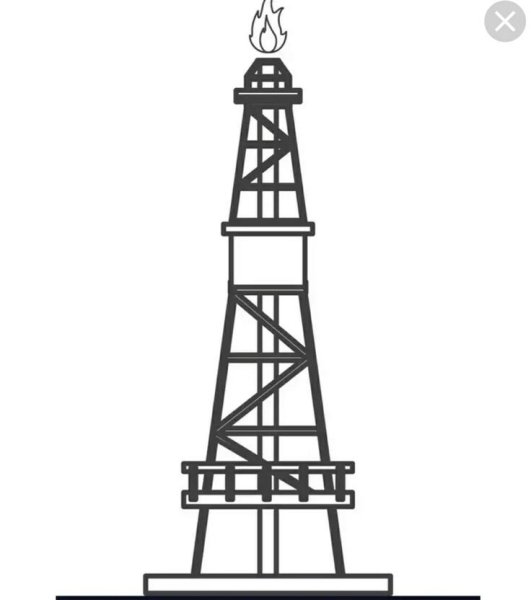 Газовая вышка вектор