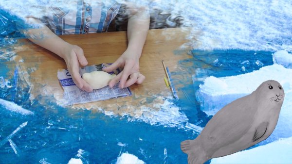 Поделка тюлень