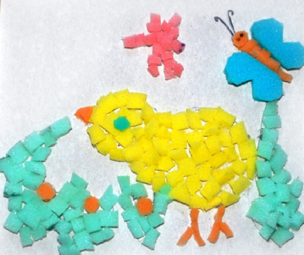 Мозаика из губок