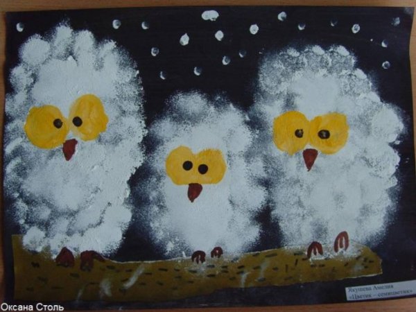 Рисование губкой для детей