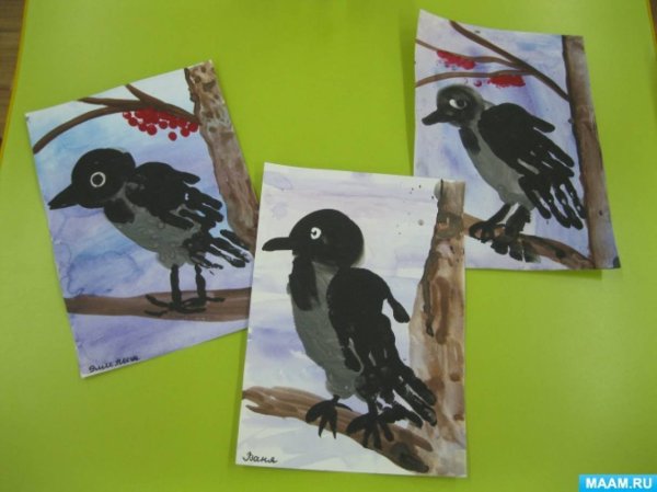 Рисование в старшей группе на тему птицы