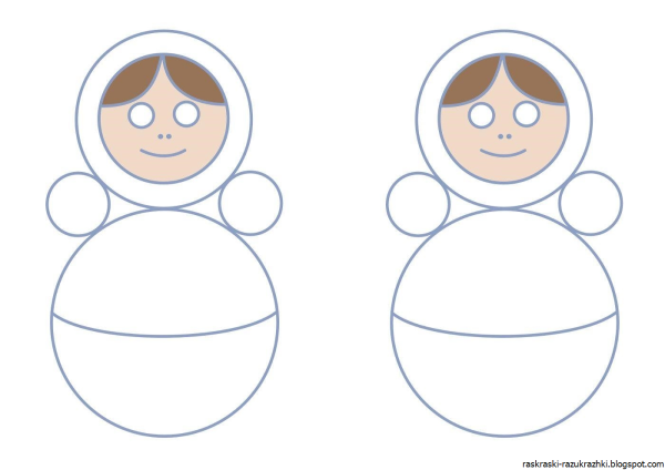 Аппликация неваляшка