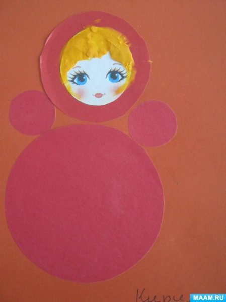 Неваляшка рисунок младшая группа