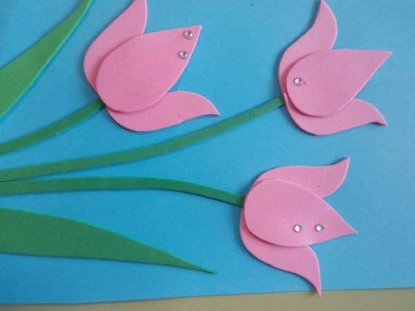 Аппликация из фоамирана для детей