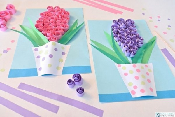 Аппликация букет цветов