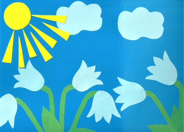 Аппликация Весна