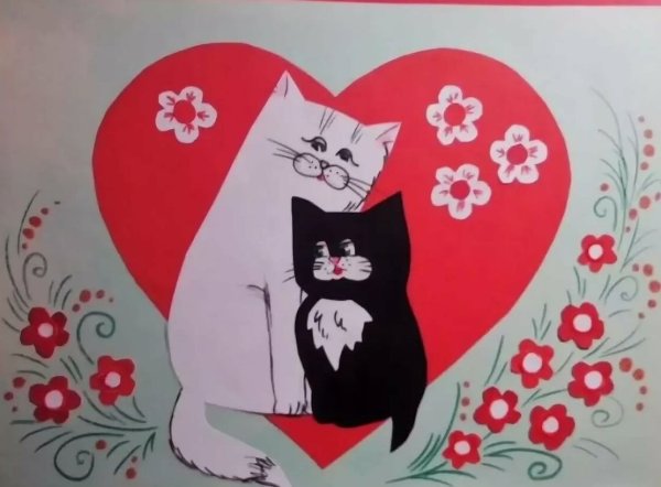 Аппликация ко Дню Святого Валентина