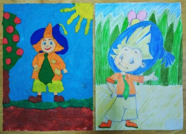 Аппликация сказочный герой