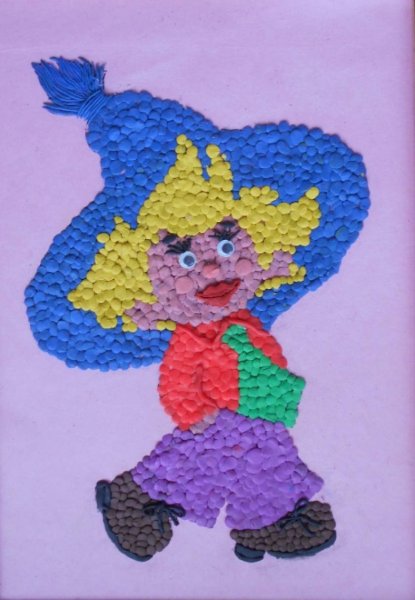 Незнайка из пластилина поделка