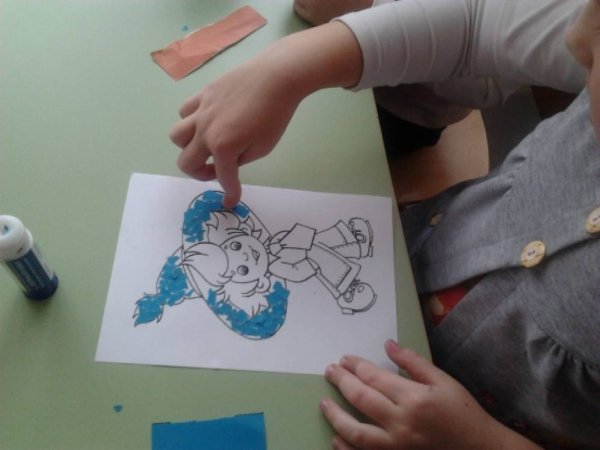 Аппликация Незнайка