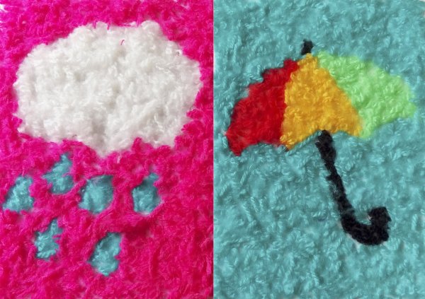 Аппликация из ниток