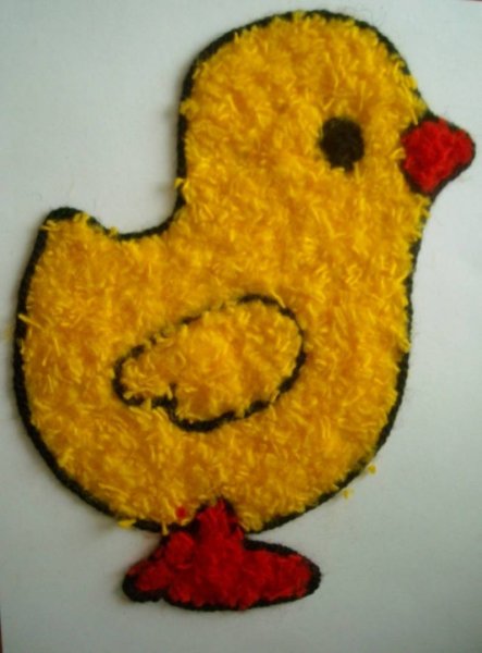 Аппликация из ниток