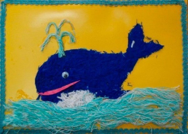 Аппликация нитками