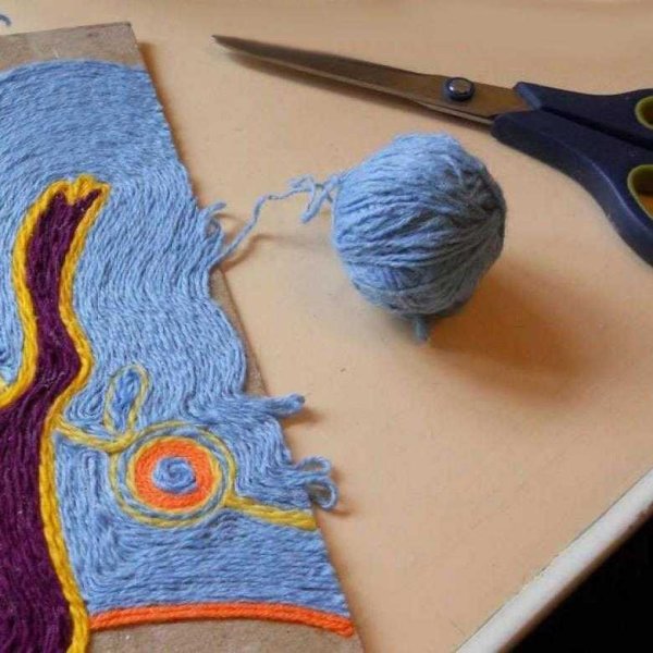 Ниткография рисование нитками