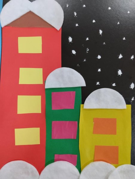 Аппликация в подготовительной группе январь