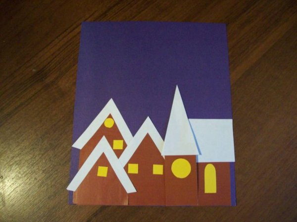 Аппликация день ночь