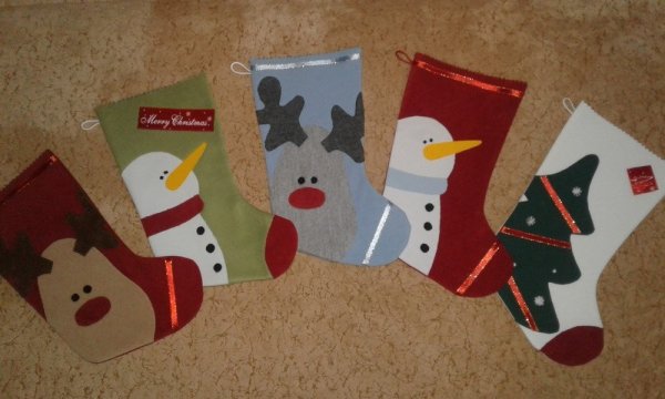 Новогодний сапожок для подарков садик