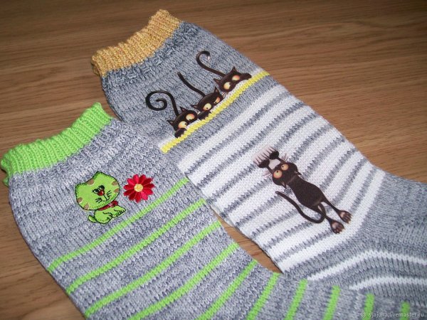 Аппликация на носках