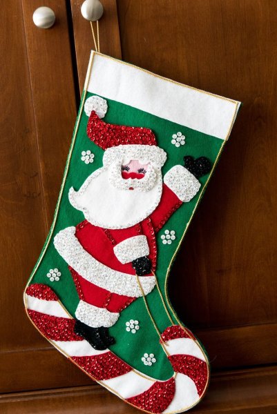 Новогодний носок для подарков
