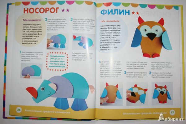 Аппликация носорог