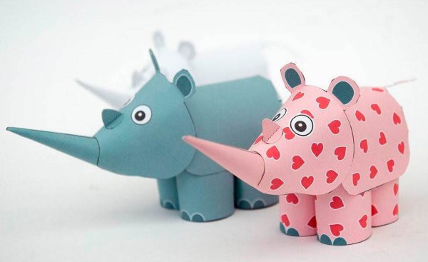 Носорог из бумаги