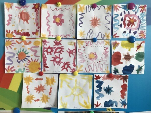 Платок рисование старшая группа