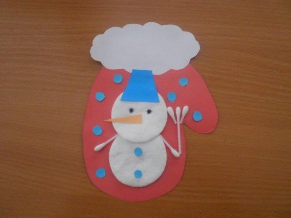 Варежка поделка в детский сад