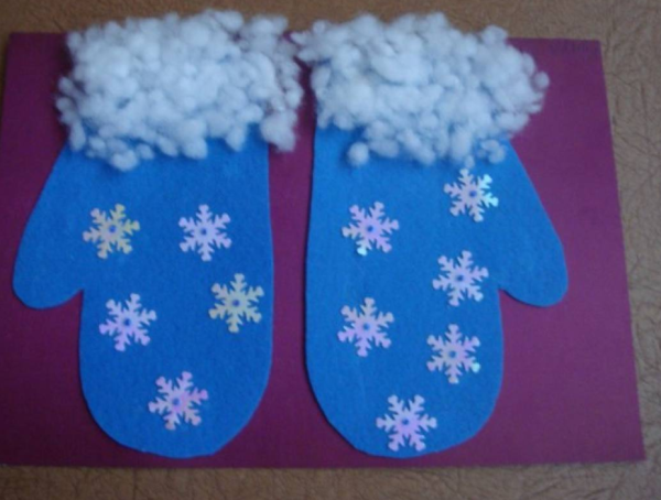 Поделка варежка