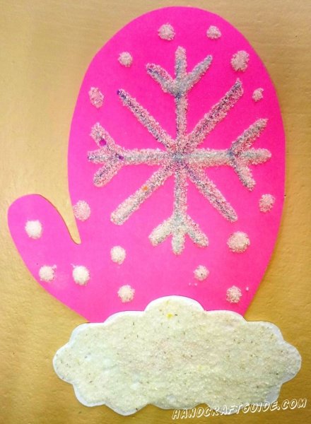 Поделка варежка