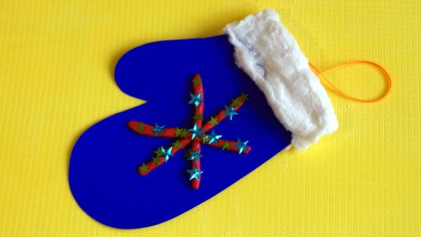 Поделка варежка