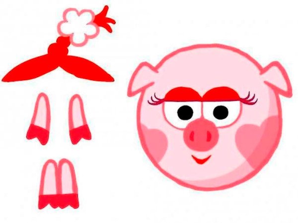 Аппликация Смешарики