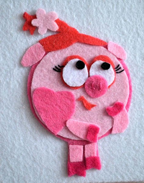 Смешарики из фетра