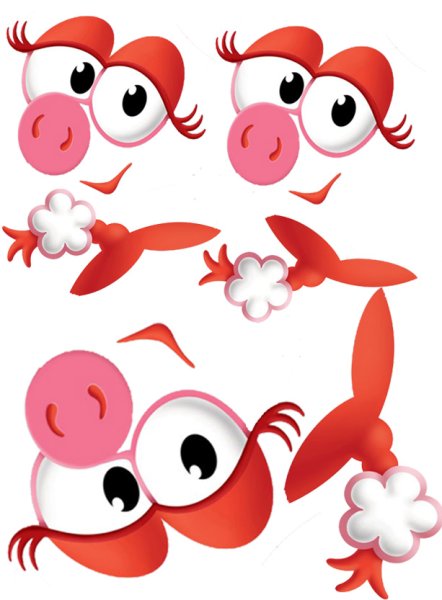 Глазки смешариков