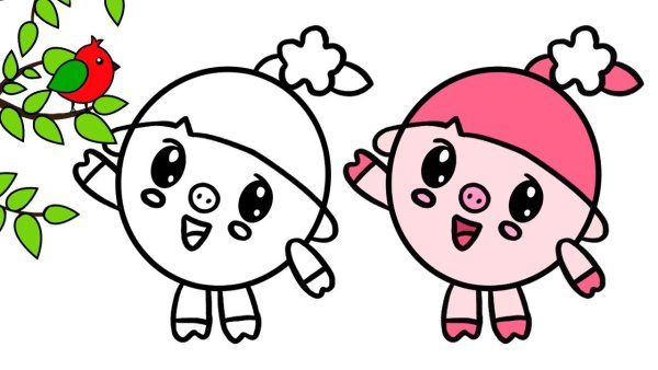 Малышарики Нюшенька рисунок