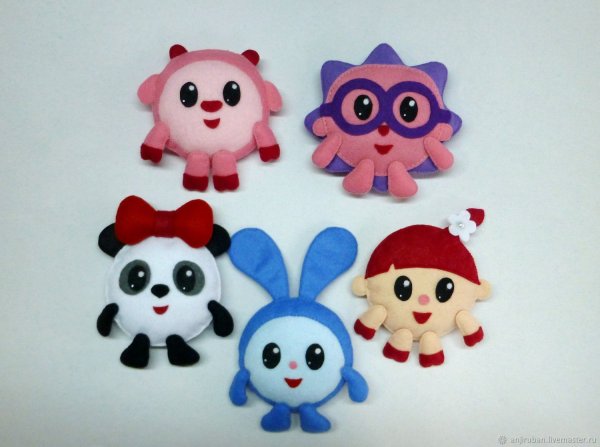 Малышарики из фетра