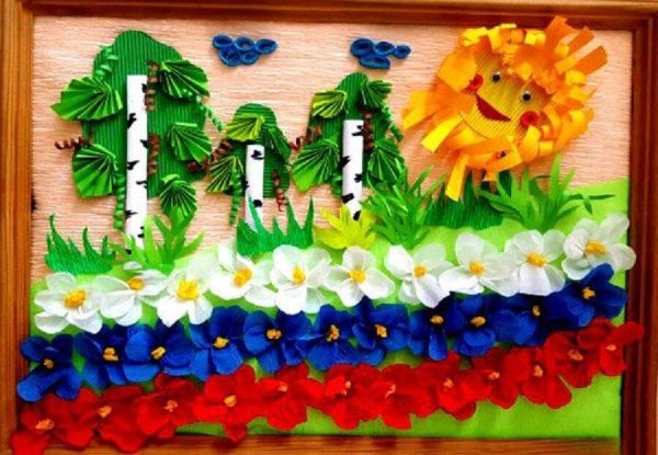 Коллективное панно лето