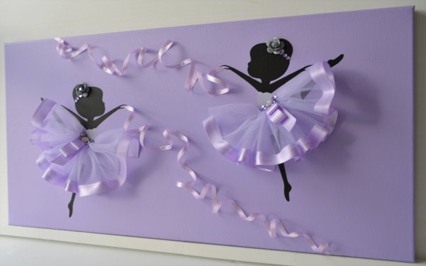 Панно балерина своими руками