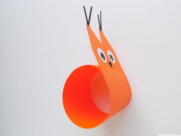 Поделка белка из бумаги