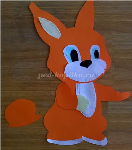 Аппликация Белочка