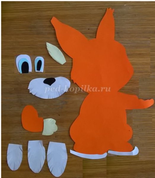 Аппликация Белочка