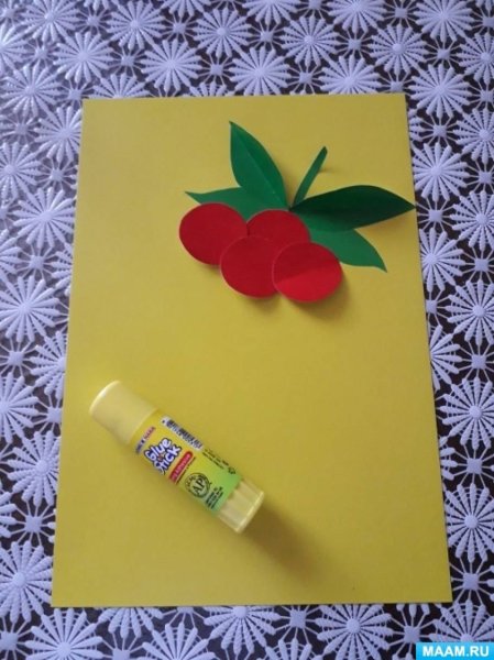 Объемная аппликация малина