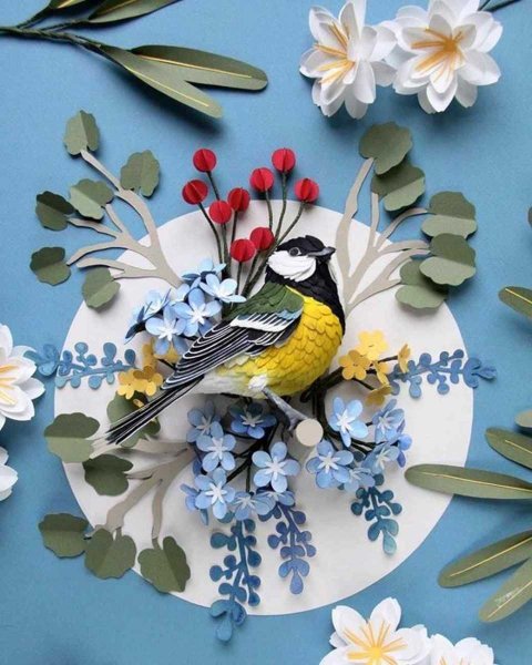 Аппликации объемный на весеннюю тему